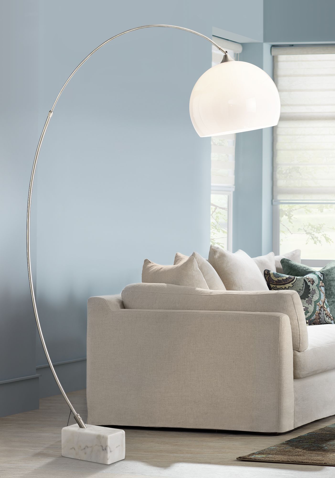 White, Arc Lamps, Floor Lamps Lamps Plus