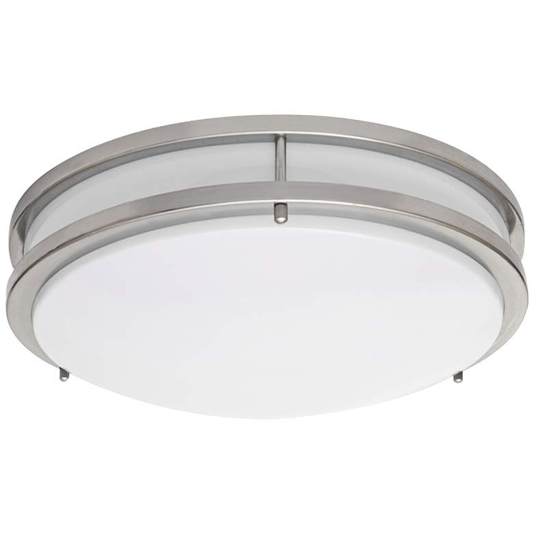Image 1 75K55 -14 inch Brushed Nickel Integrated LED Ceiling flush-mount