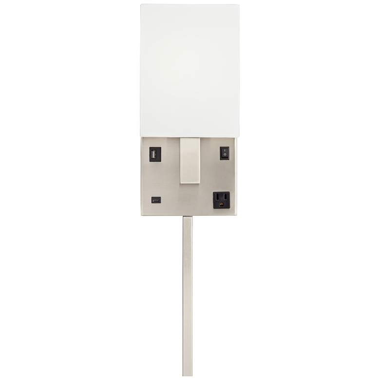 Image 2 75K83 - Wall Nightstand Lamp with 1 Outlet - 1 USB - 1 USB-C more views