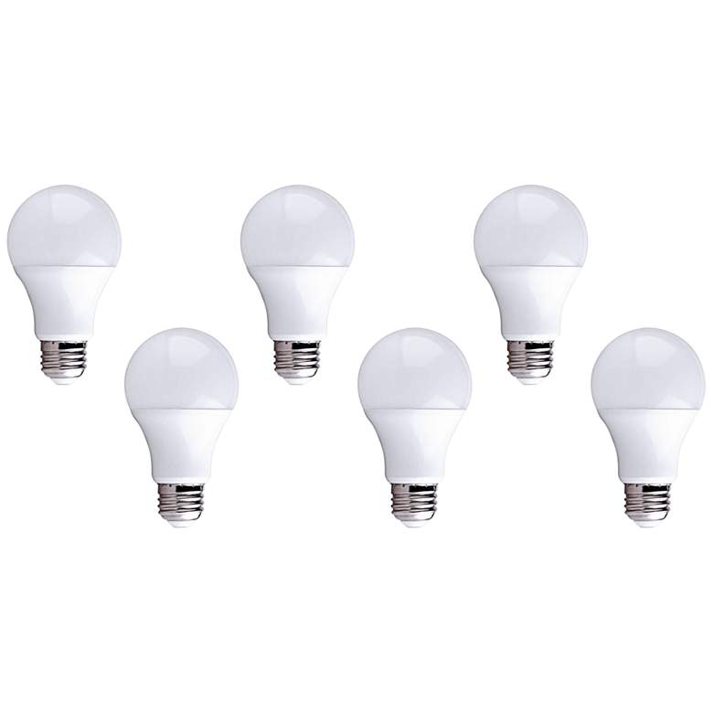 Image 1 75W Equivalent 11W LED Dimmable Standard Base Bulb 6-Pack