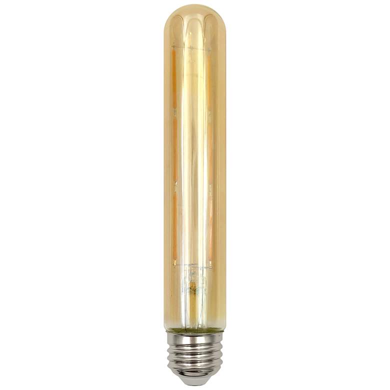 Image 1 75W Equivalent Amber 10W LED Dimmable Standard T30 Bulb by Tesler