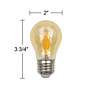 75W Equivalent Amber 8W LED Dimmable Standard A15 6-Pack