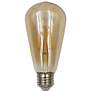 Thumbnail3 of 75W Equivalent Amber 8W LED Dimmable Standard ST21 4-Pack more views