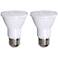 75W Equivalent Bioluz Frosted 7W LED Dimmable PAR-20 2-Pack