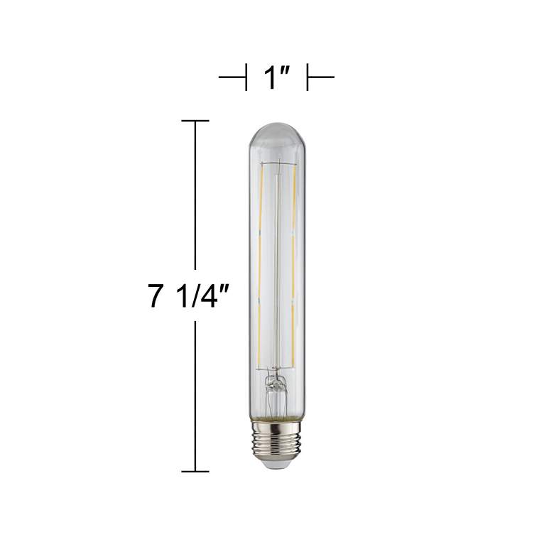 Image 3 75W Equivalent Clear 10W LED Dimmable Standard T30 Bulb by Tesler more views