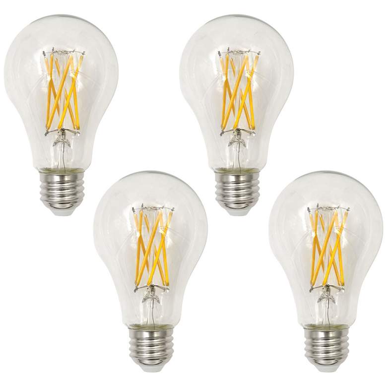 Image 1 75W Equivalent Clear 8W LED Dimmable Filament A21 4-Pack