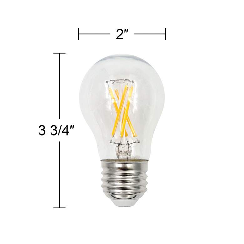 Image 3 75W Equivalent Clear 8W LED Dimmable Standard A15 2-Pack more views