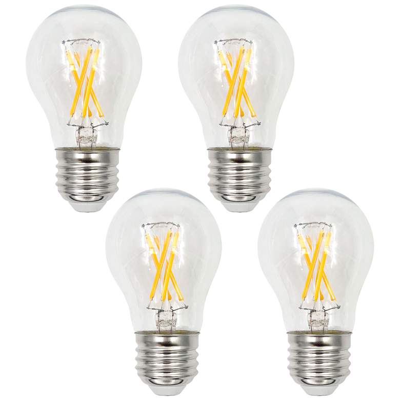 Image 1 75W Equivalent Clear 8W LED Dimmable Standard A15 4-Pack