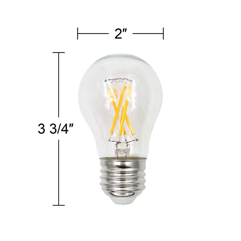 Image 4 75W Equivalent Clear 8W LED Dimmable Standard A15 4-Pack more views