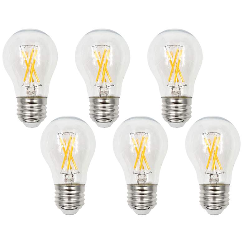 Image 1 75W Equivalent Clear 8W LED Dimmable Standard A15 6-Pack