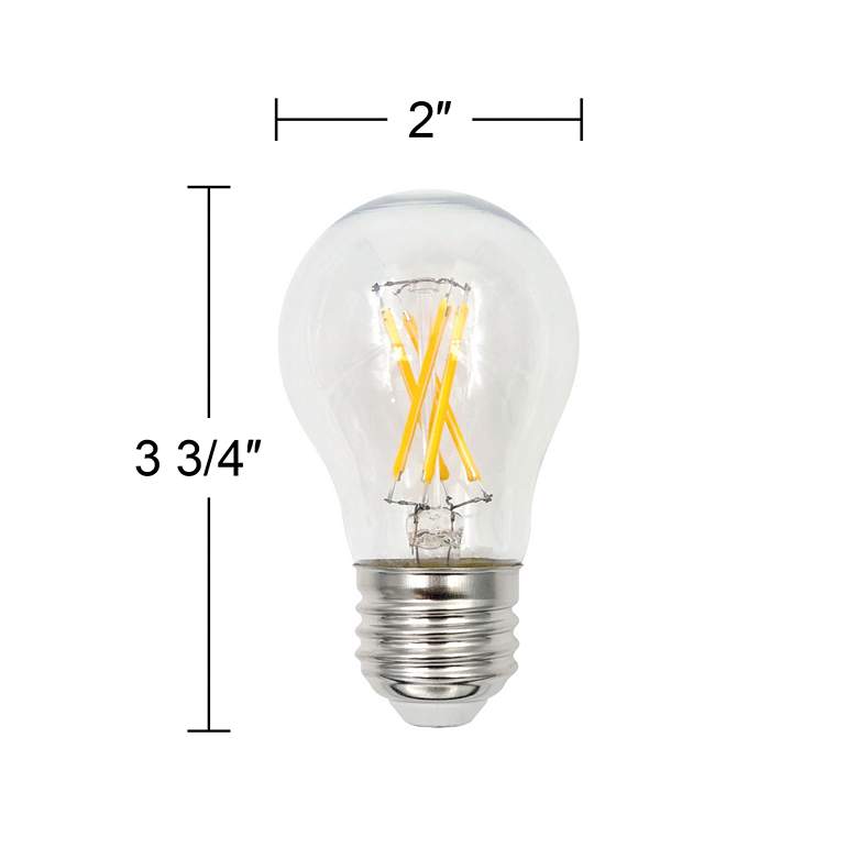 Image 3 75W Equivalent Clear 8W LED Dimmable Standard A15 Bulb more views