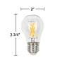 75W Equivalent Clear 8W LED Dimmable Standard A15 Bulb