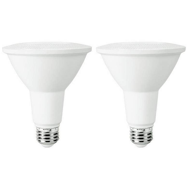 Image 1 75W Equivalent Frosted 10W PAR30 JA-8 LED Dimmable 2-Pack