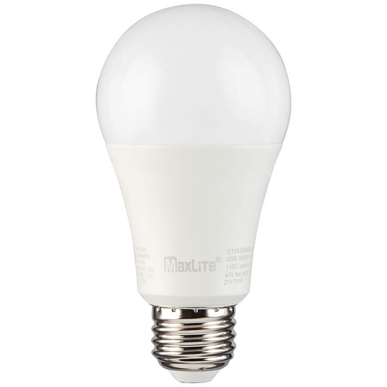 Image 1 75W Equivalent Frosted 12W Dimmable A19 Standard Bulb by MaxLite