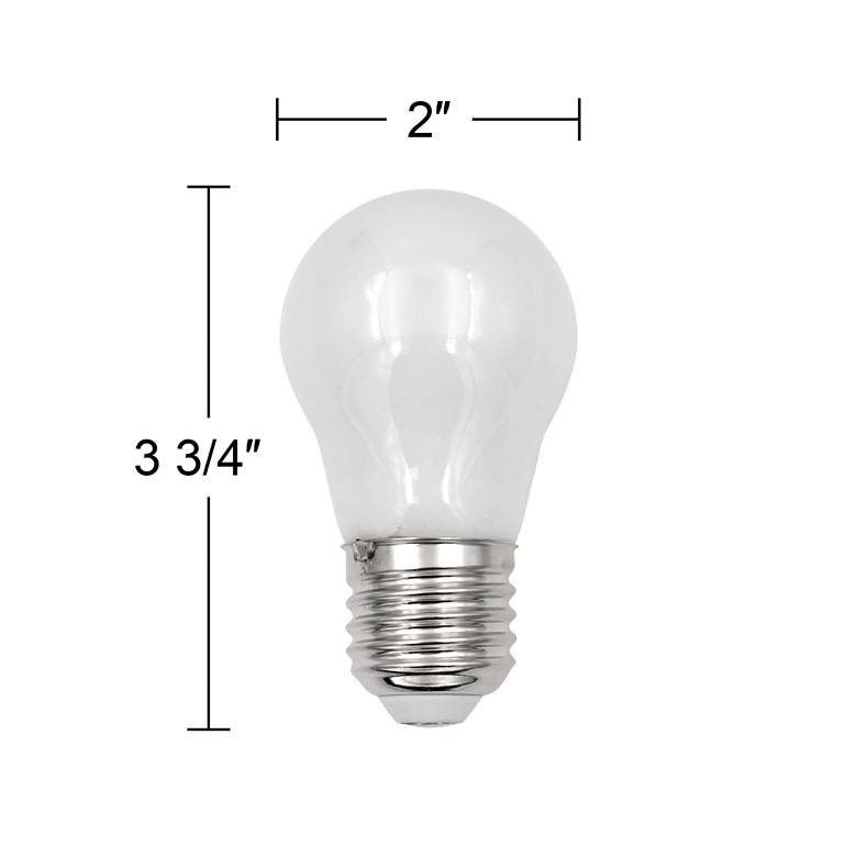 Image 3 75W Equivalent Frosted 8W LED Dimmable Standard A15 2-Pack more views