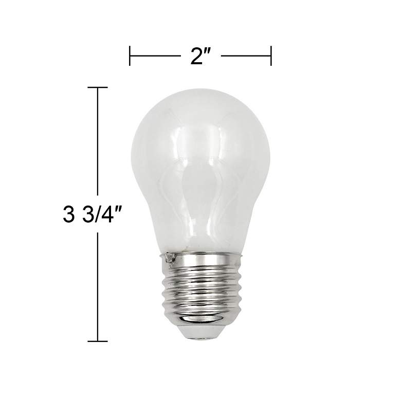 Image 4 75W Equivalent Frosted 8W LED Dimmable Standard A15 4-Pack more views