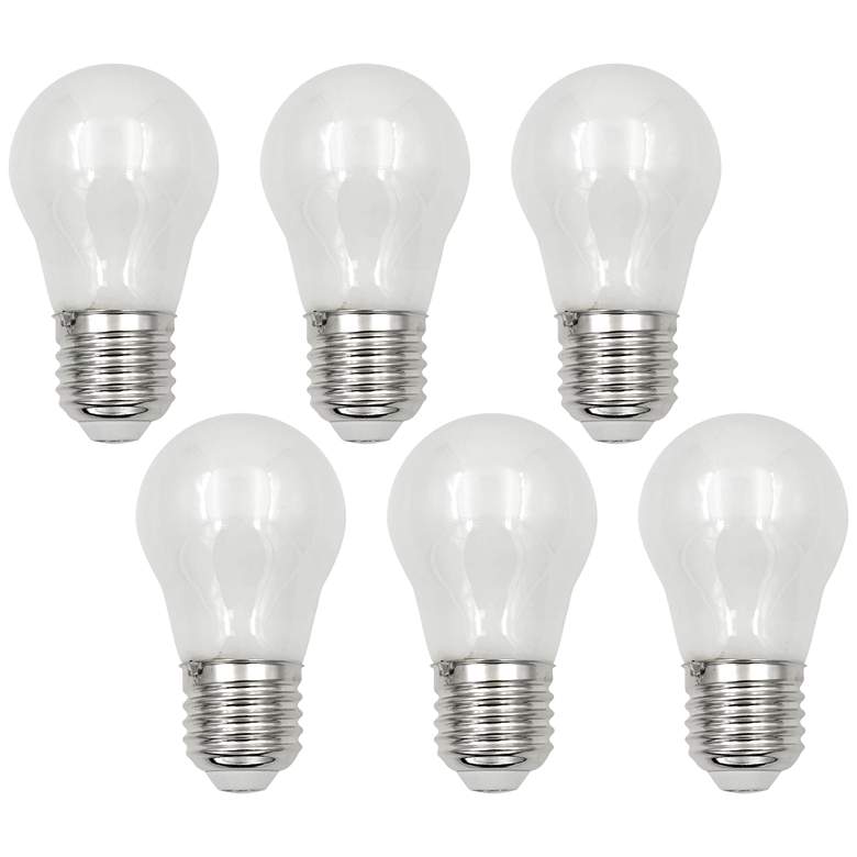 Image 1 75W Equivalent Frosted 8W LED Dimmable Standard A15 6-Pack