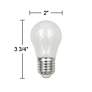 75W Equivalent Frosted 8W LED Dimmable Standard A15 6-Pack