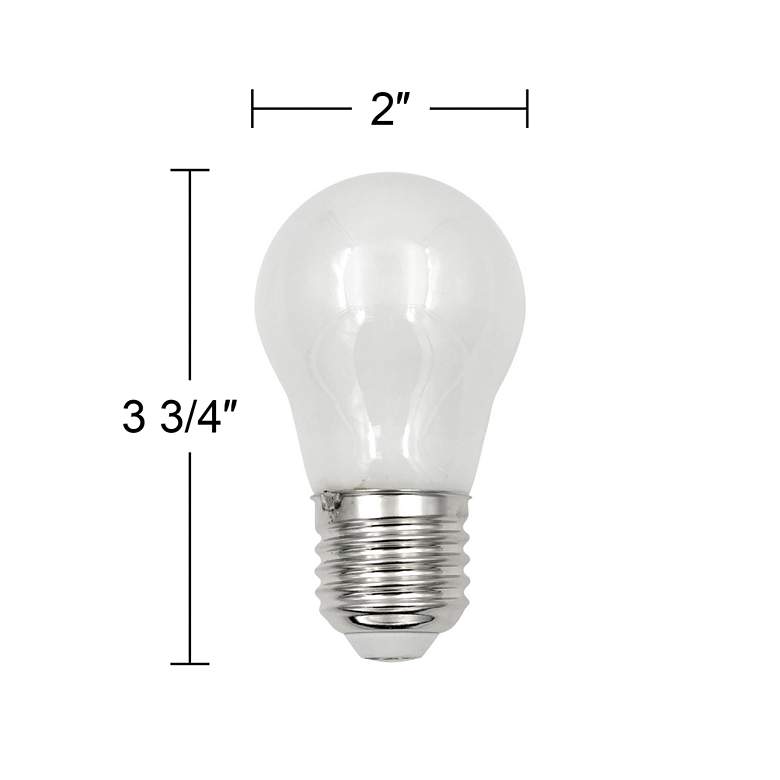 Image 3 75W Equivalent Frosted 8W LED Dimmable Standard A15 Bulb by Tesler more views