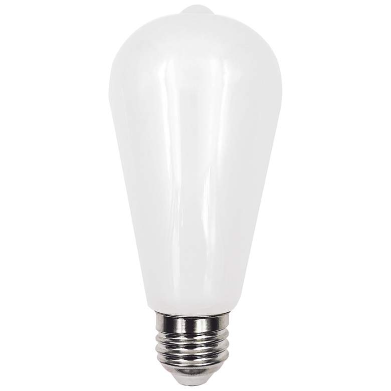 Image 3 75W Equivalent Milky 8W LED Dimmable Standard Edison 2-Pack more views
