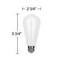 75W Equivalent Milky 8W LED Dimmable Standard Edison 4-Pack