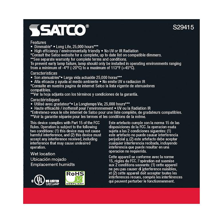 Image 7 75W Equivalent Satco Clear 12.5W 2700K LED Dimmable Standard more views