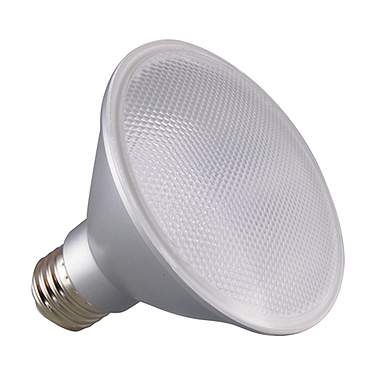 75W Equivalent Satco Clear 12.5W LED Dimmable E26 PAR30SN