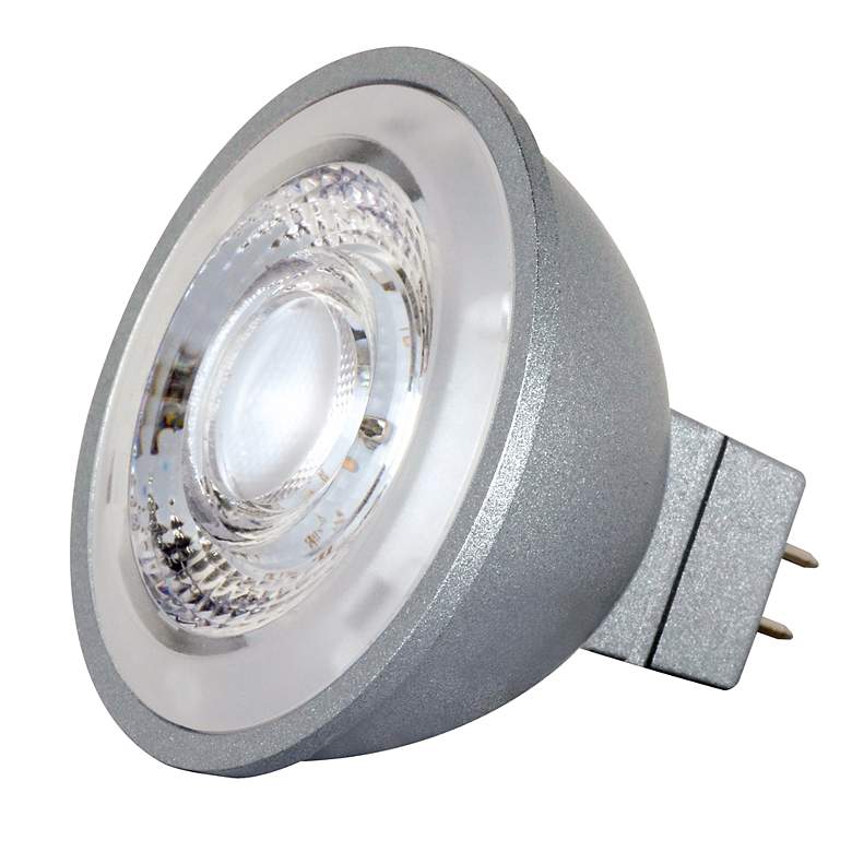 Image 1 75W Equivalent Satco Gray 8W 2700K LED Dimmable Bi-Pin Bulb