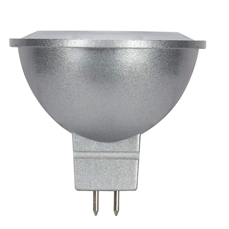 Image 2 75W Equivalent Satco Gray 8W LED Dimmable Bi-Pin MR16 Bulb more views