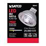 4_75W Equivalent Satco Gray 8W LED Dimmable Bi-Pin MR16 Bulb more views