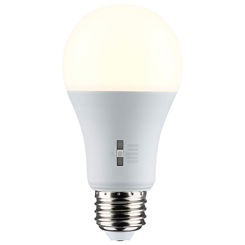 Image 2 75W Equivalent Satco White 12W LED Dimmable Standard Bulb more views