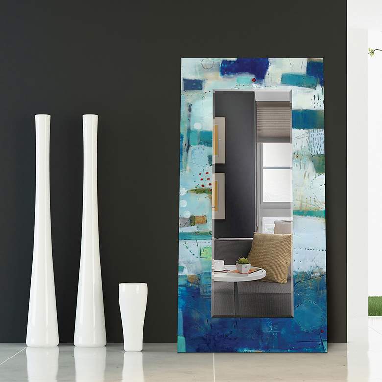 Image 1 Crore I Art Glass 36" x 72" Rectangular Wall Mirror in scene