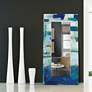 Crore I Art Glass 36" x 72" Rectangular Wall Mirror in scene