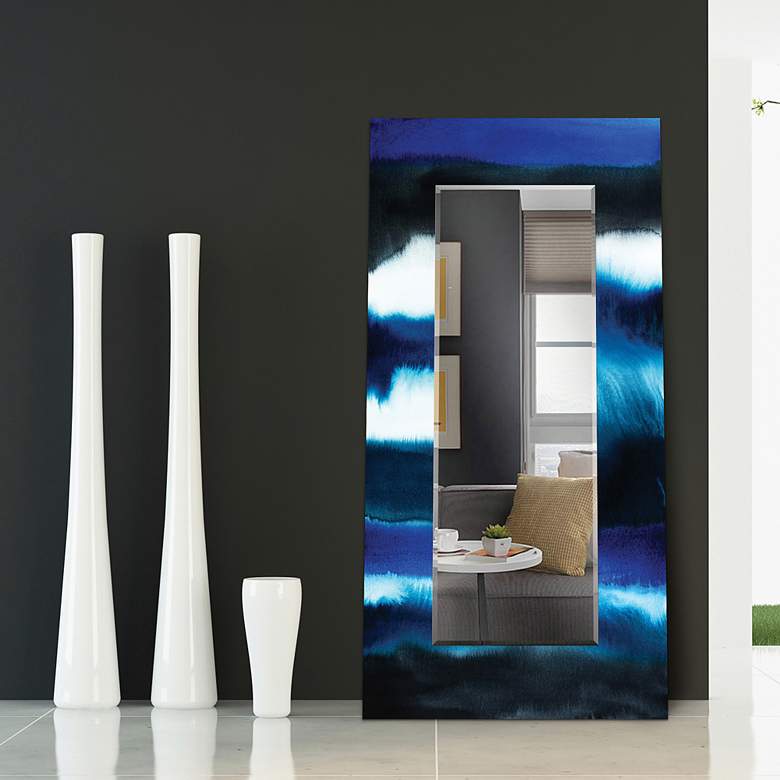 Image 1 Run Off II Tempered Art 36 inch x 72 inch Rectangular Wall Mirror in scene