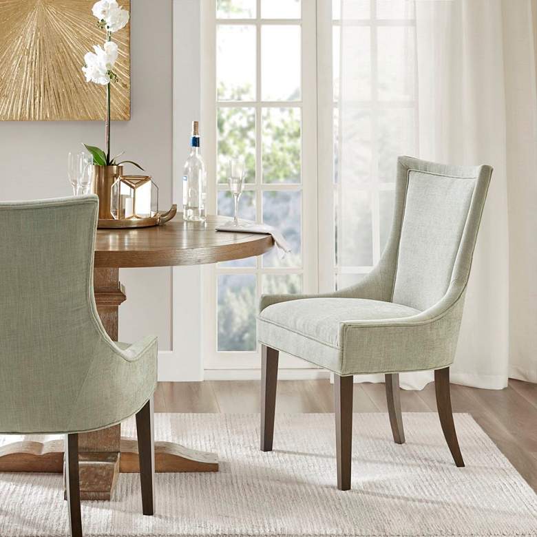 Image 1 Madison Park Ultra Light Gray Dining Chairs Set of 2 in scene