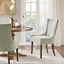 Madison Park Ultra Light Gray Dining Chairs Set of 2 in scene