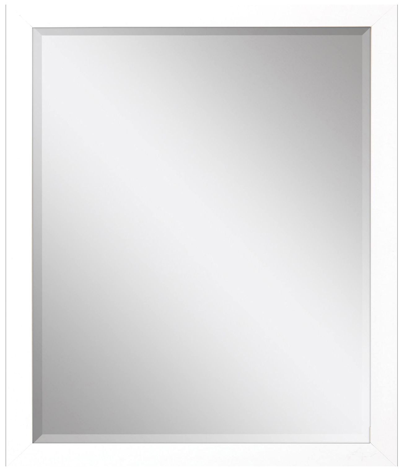 Image 2 #772 White Wall Mirror - 27" x 33"