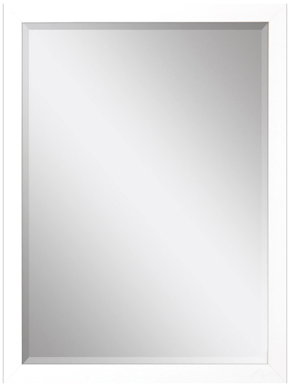 Image 2 #772 White Wall Mirror - 27" x 39"