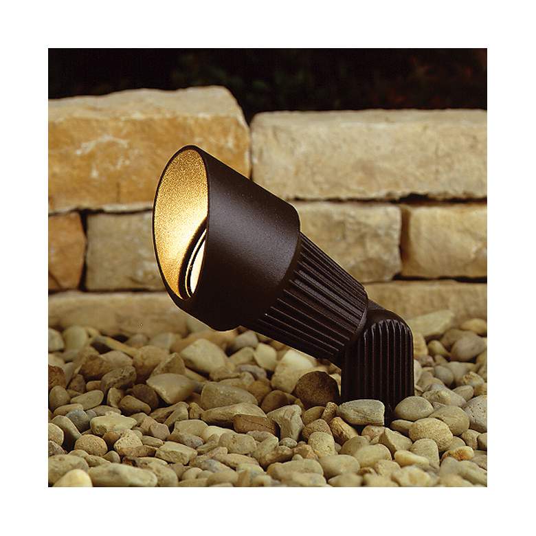 Image 1 Kichler Bronze Landscape Adjustable Spot Path Light in scene