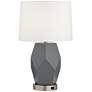 77A46 - Geometric Gray Table Lamp