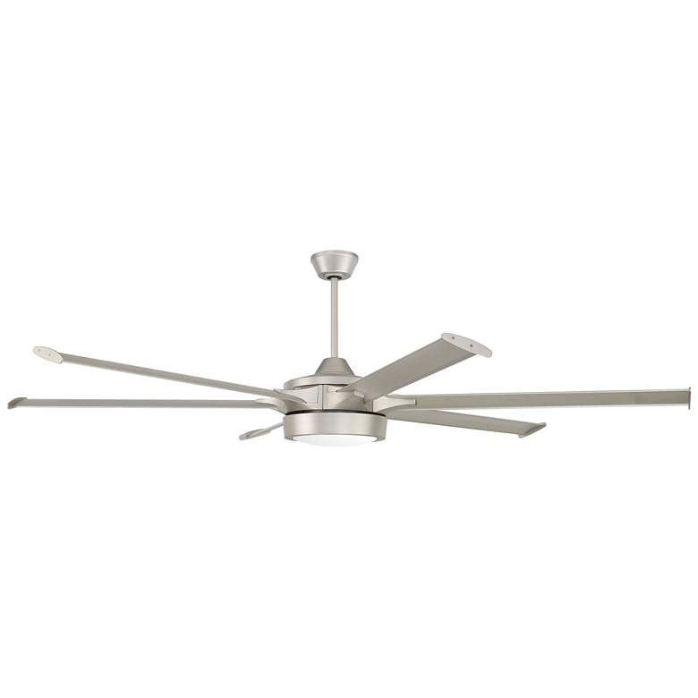 Image 1 78" Craftmade Prost Painted Nickel LED Smart Ceiling Fan