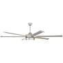 78" Craftmade Prost Painted Nickel Outdoor Smart LED Large Ceiling Fan