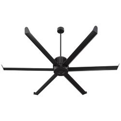 78" Oxygen Enorme Black Outdoor Smart Large Ceiling Fan