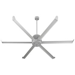 78" Oxygen Enorme Classic Nickel Outdoor Smart Large Ceiling Fan