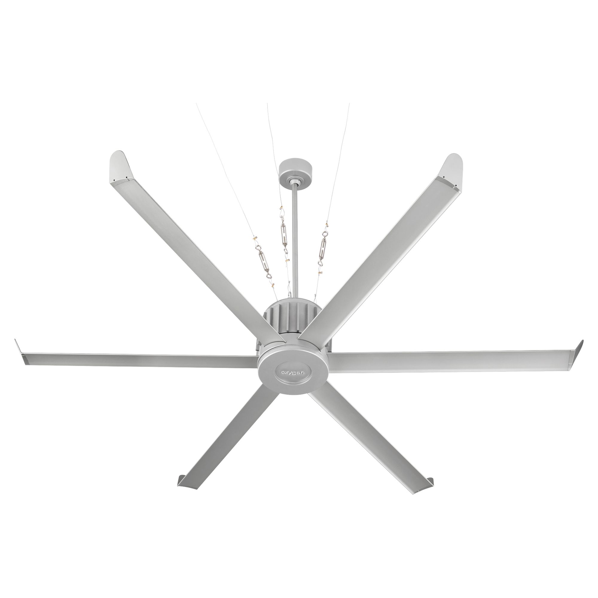Image 4 78" Oxygen Enorme Classic Nickel Outdoor Smart Large Ceiling Fan more views
