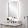 1_Crofton Polished Nickel 22 1/4" x 32 1/4" LED Wall Mirror in scene