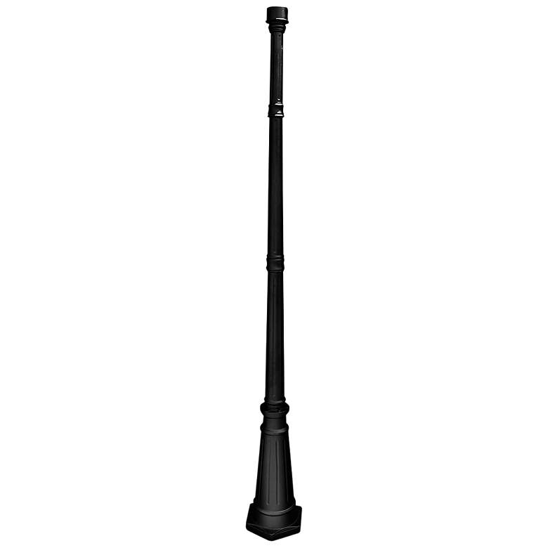 Image 1 79 inch High Black Outdoor Post Light Pole