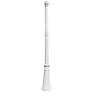 79" High White Outdoor Post Light Pole