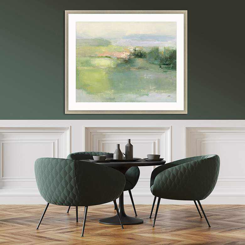 Image 1 Gentle World 49" High Framed Giclee Wall Art in scene