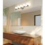 1_Neoma 38 1/4" Wide Brushed Nickel 5-Light Bath Light in scene